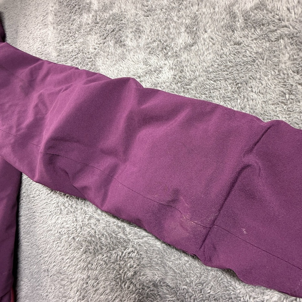 Columbia Titanium Girls M Purple Hooded Ski Rain Jacket Lined Insulated Omni - Picture 10 of 10